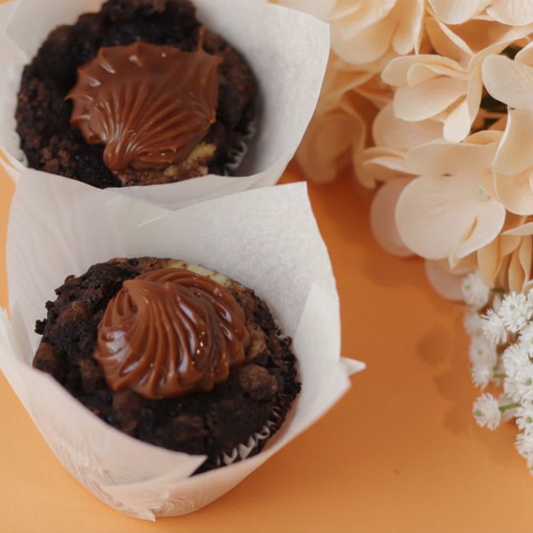 Double Chocolate Cheese Muffins