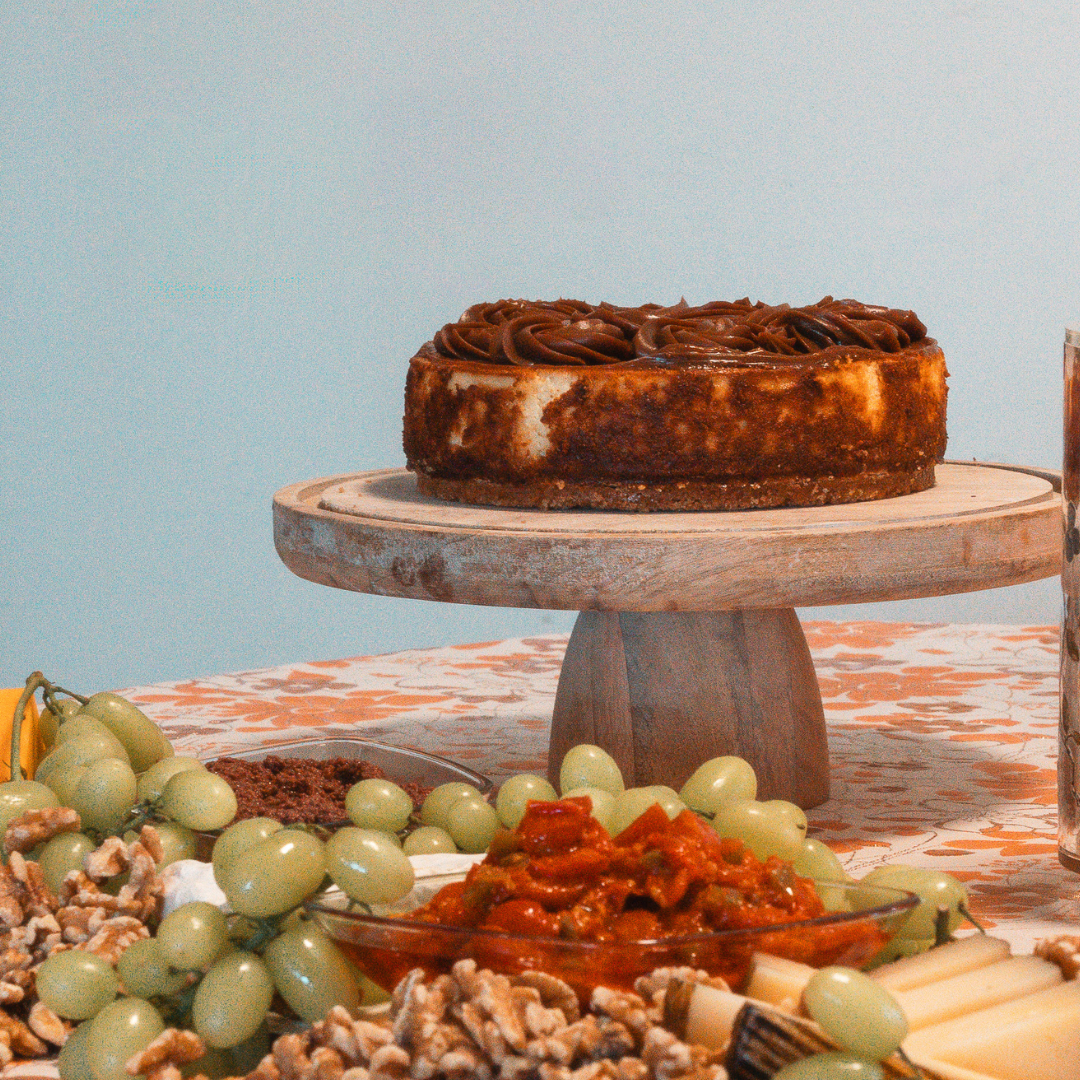 Caramel Rosette Cheesecake